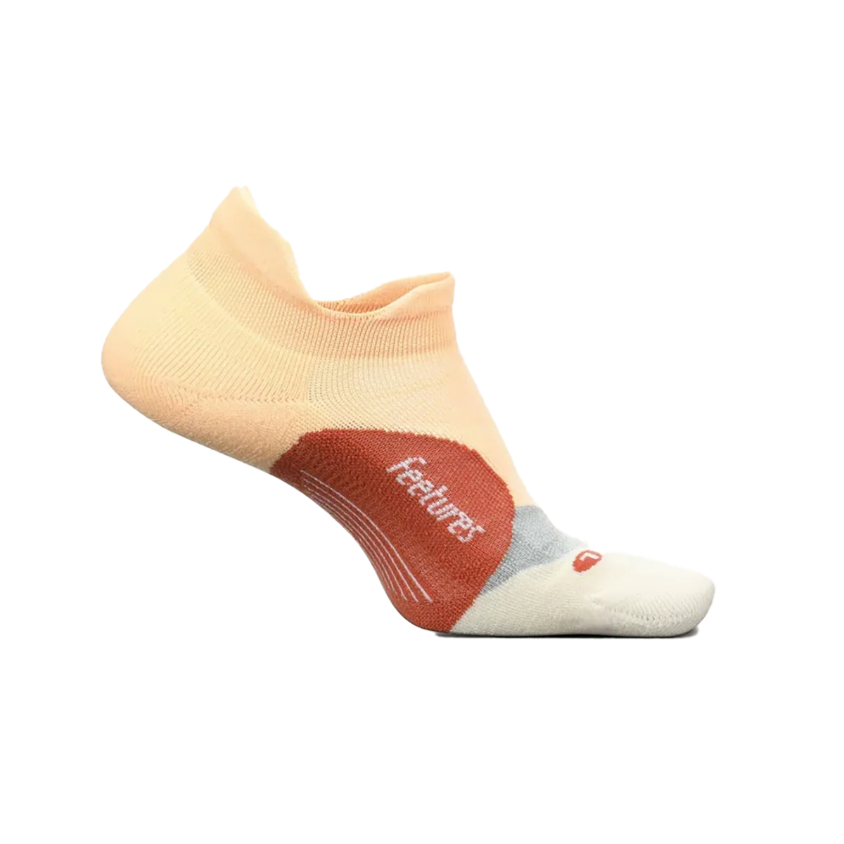 Feetures Elite Light Cushion No Show Tab - Electric Peach