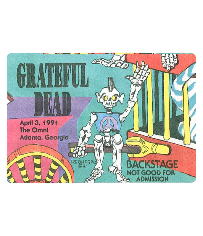 Grateful Dead 1991 04-03 Backstage Pass