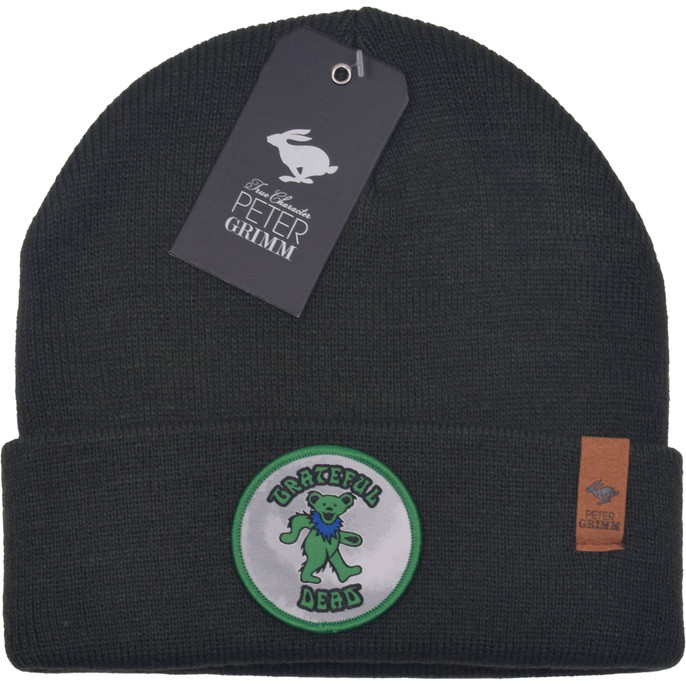 Grateful Dead Dancing Bear Green Beanie