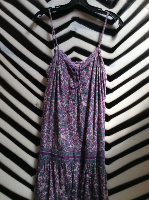 Indian Floral dress – Spaghetti Strap