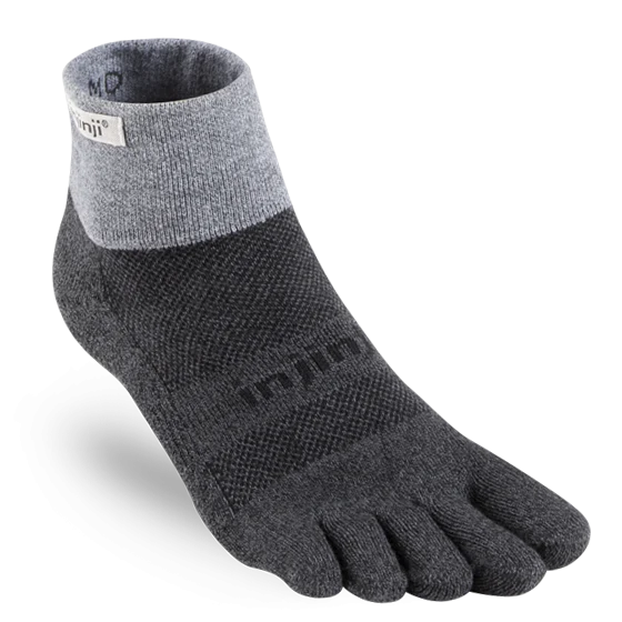 Injinji Trail 2.0 | Midweight | Mini-Crew | Granite