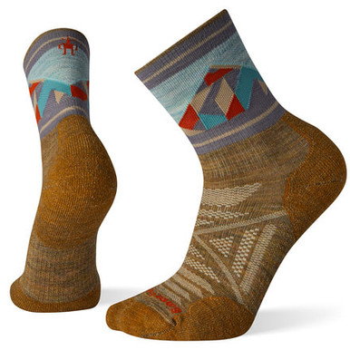 PhD Outdoor Light Pattern Mid Crew Socks (Desert Sand)