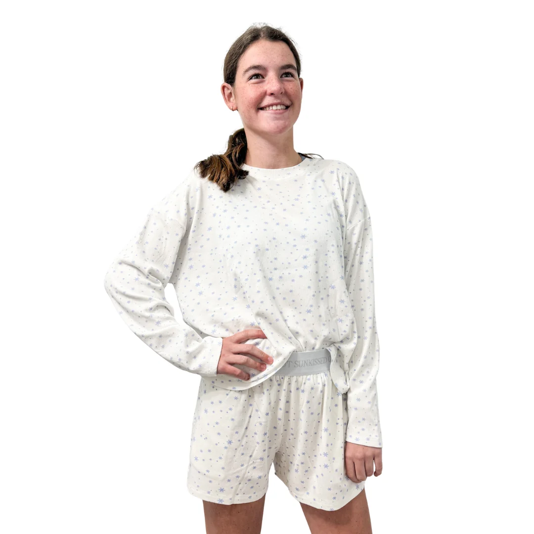 Snowflake Pajama Top