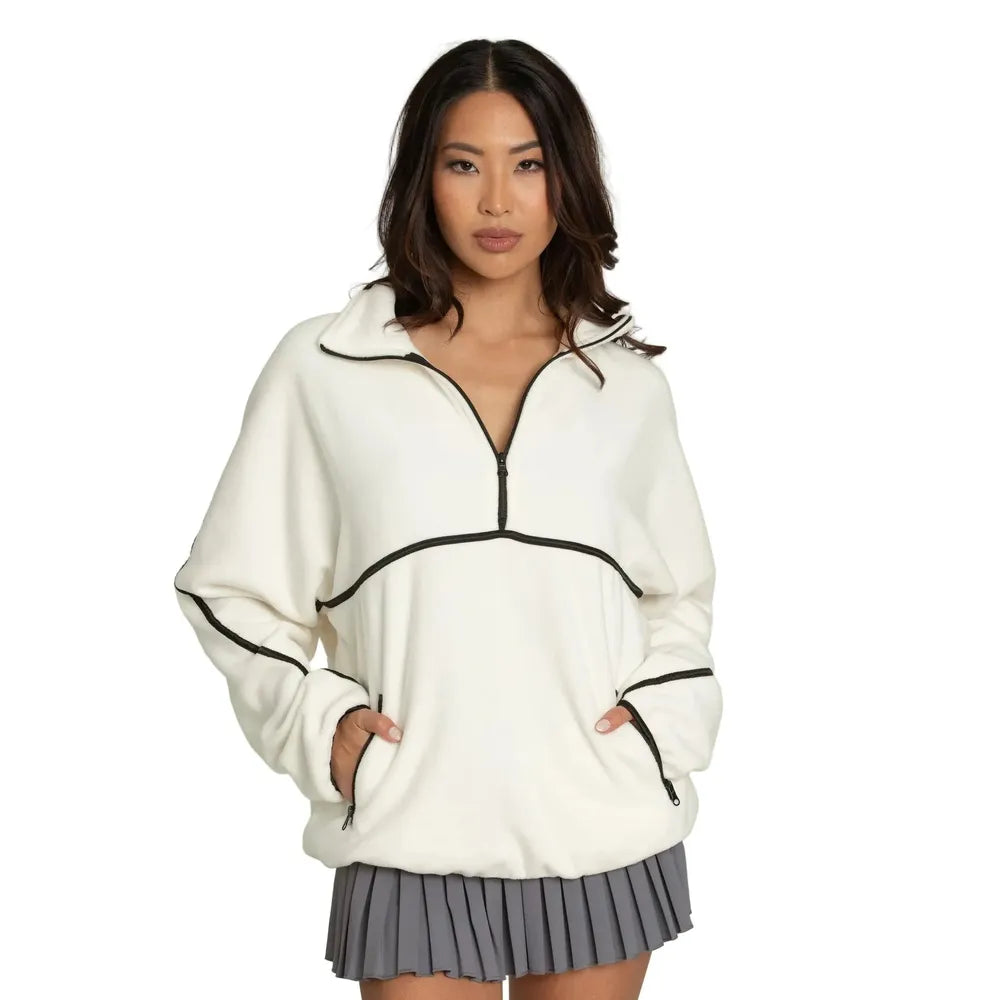 Women's Minimalistic Half-Zip Pullover
